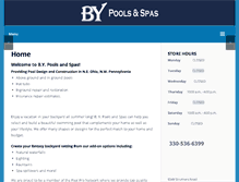 Tablet Screenshot of bypoolsandspas.com